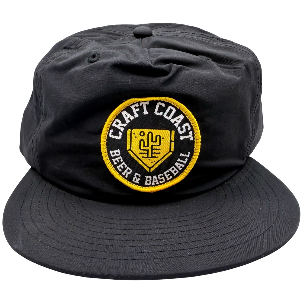 AS Colour Craft Coast Beer & Baseball Black Recycled Nylon Snapback Surf Cap Hat